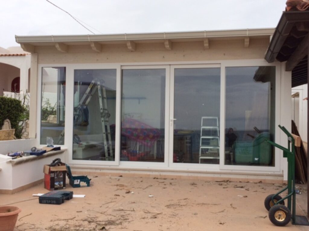 Scorrevole panoramico su terrazzo