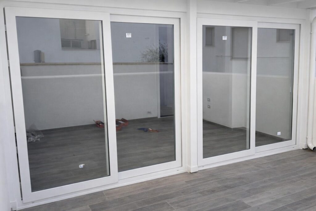 Scorrevoli in PVC per veranda