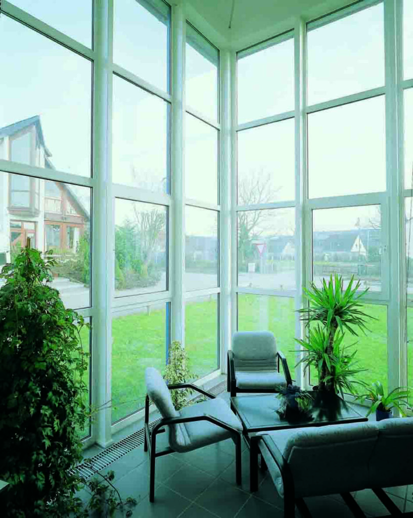 Vetrata angolare interna